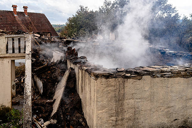 Professional Fire Damage Removal technician working in Warsaw, VA